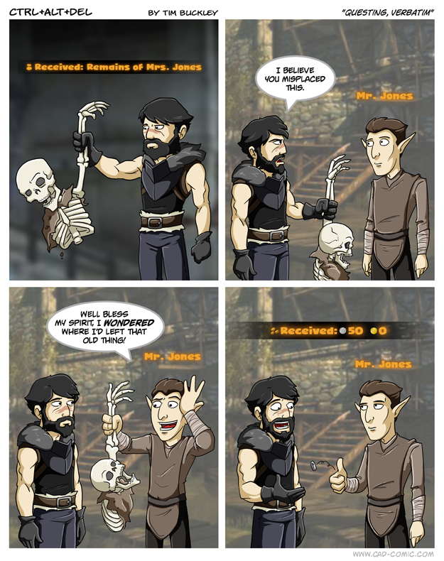 Questing, verbatim