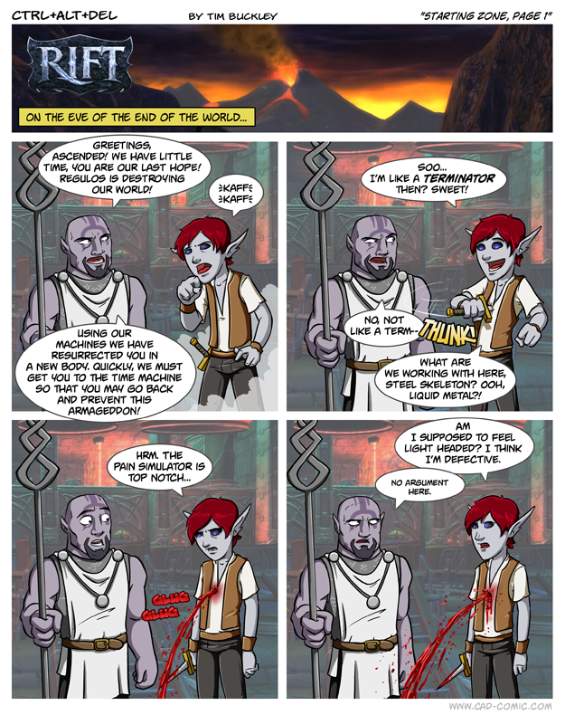 Starting zone, page 1