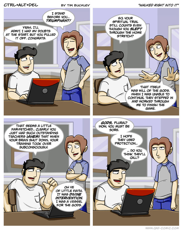 Walked right into it