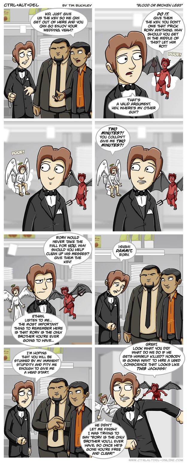 Blood or broken legs