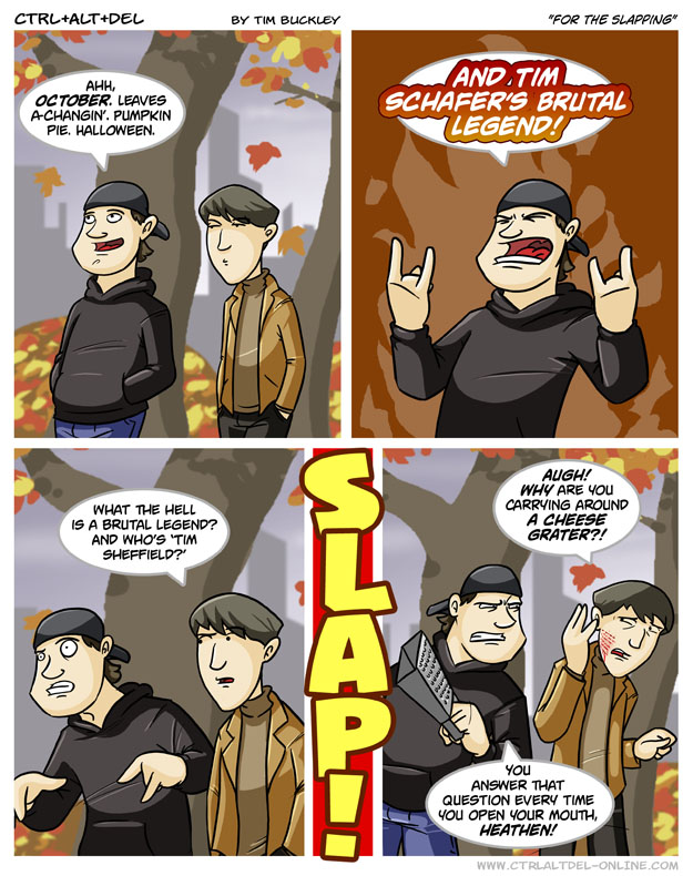 For the slapping