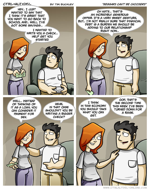 Beggars can’t be choosers