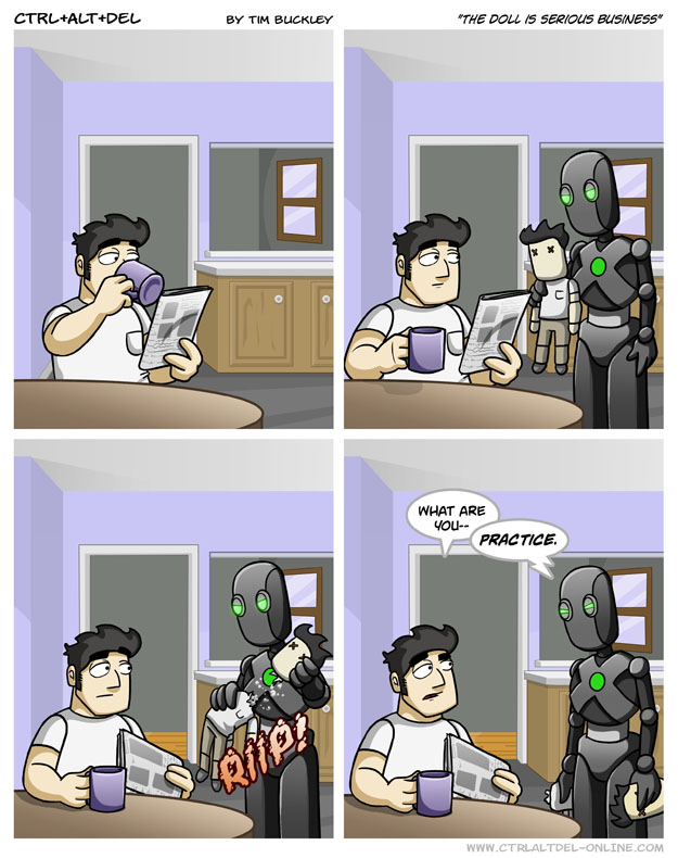 The doll is serious business