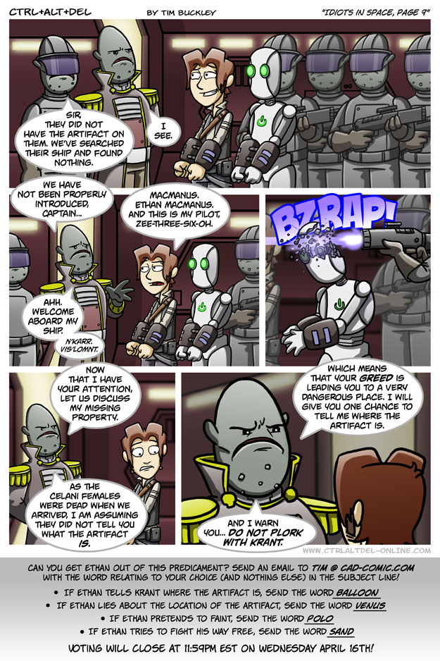 Idiots in space, page 9