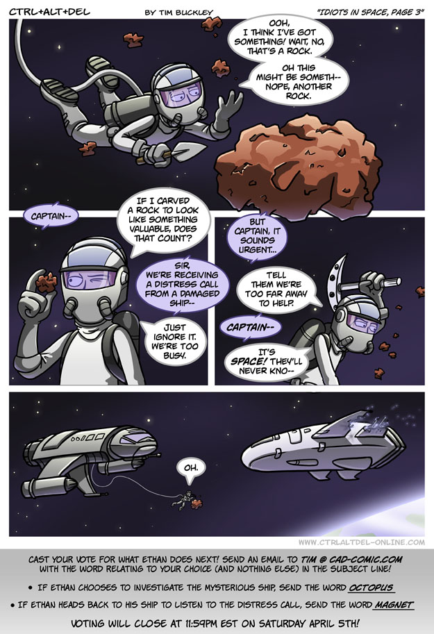 Idiots in space, page 3