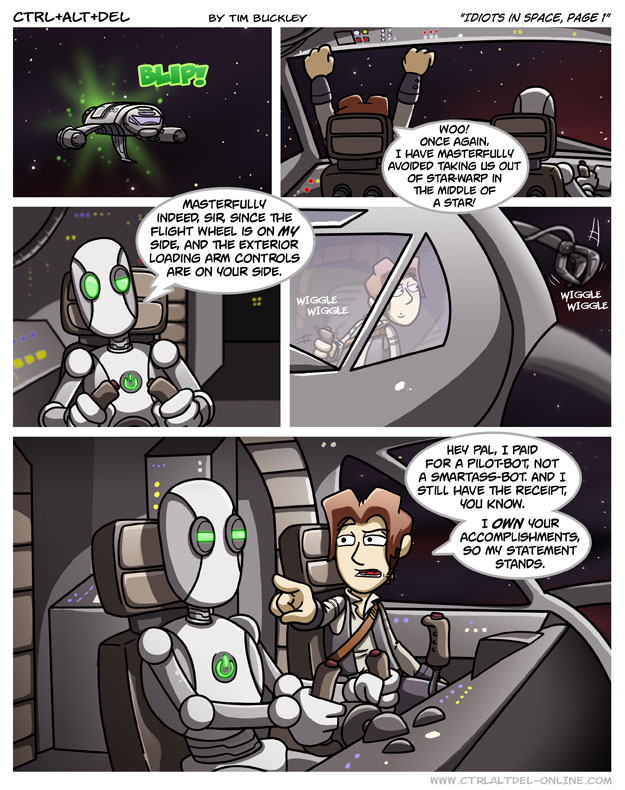 Idiots in space, page 1