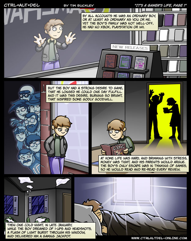 It’s a gamer’s life, page 1