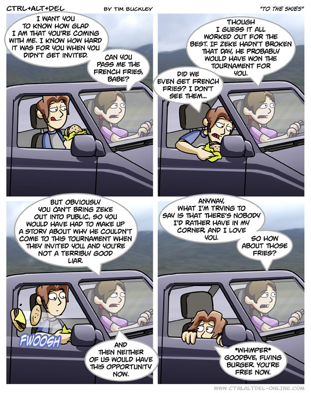 To the skies