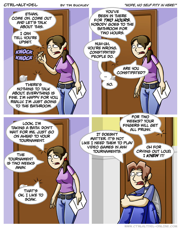 Nope, no self pity in here