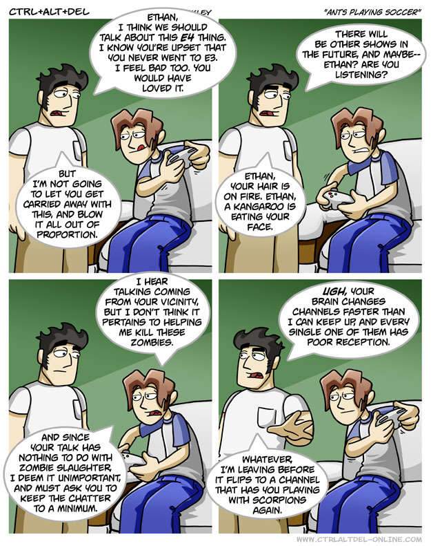 Ants playing soccer
