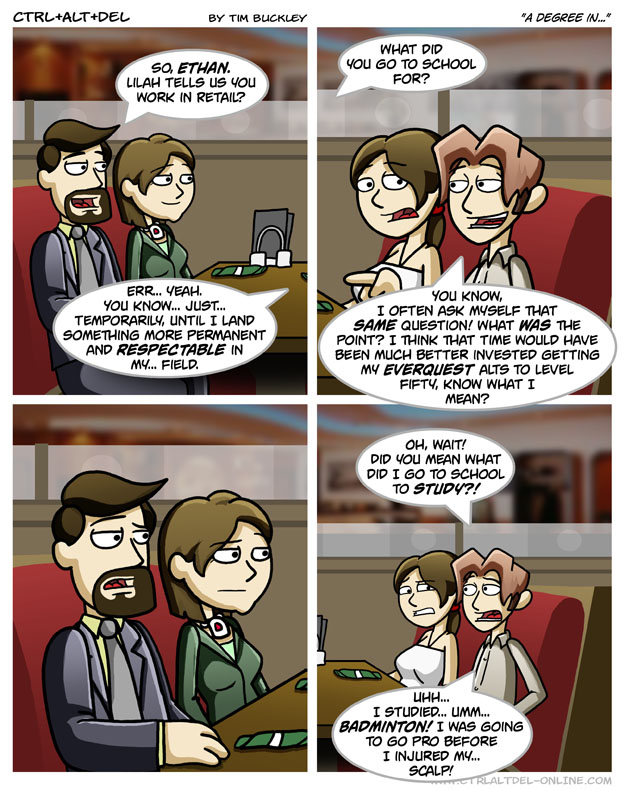 A degree in…