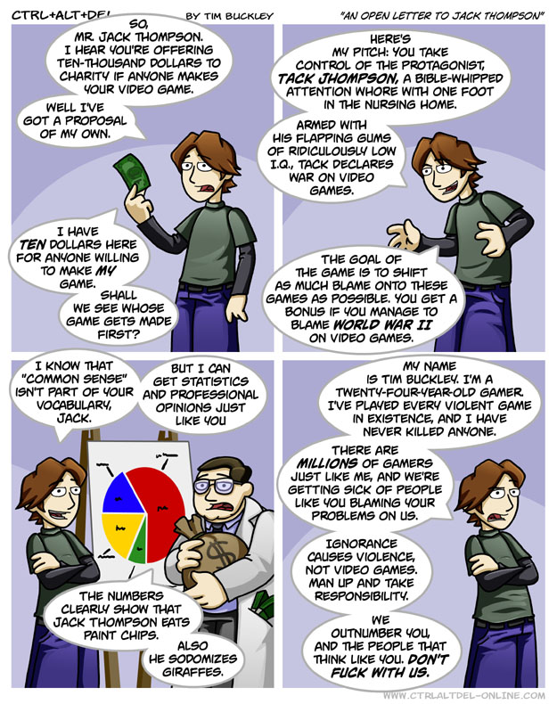 An open letter to Jack Thompson