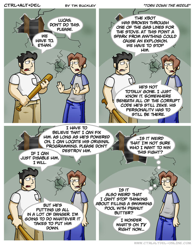 Torn down the middle