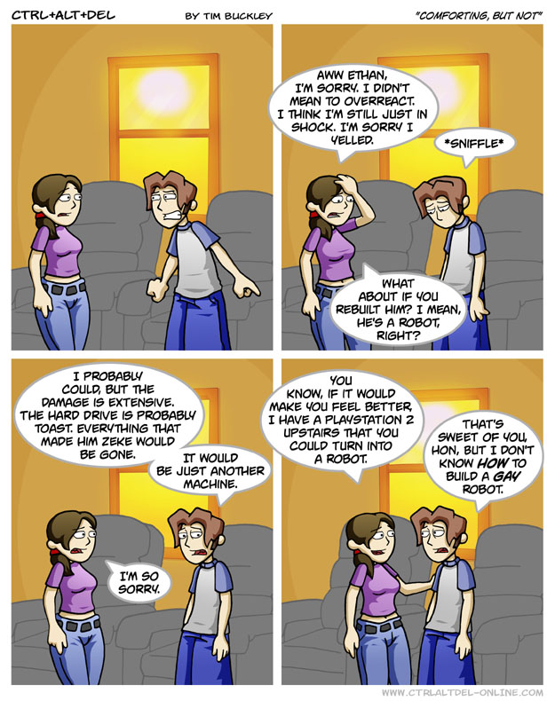 Comforting, but not