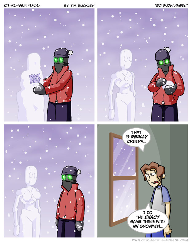 No snow angel