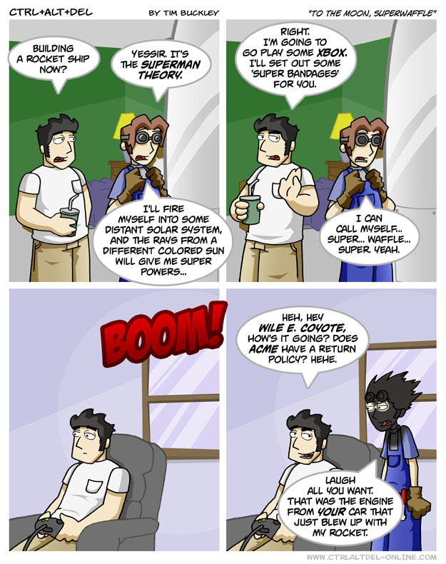 To the moon, Superwaffle