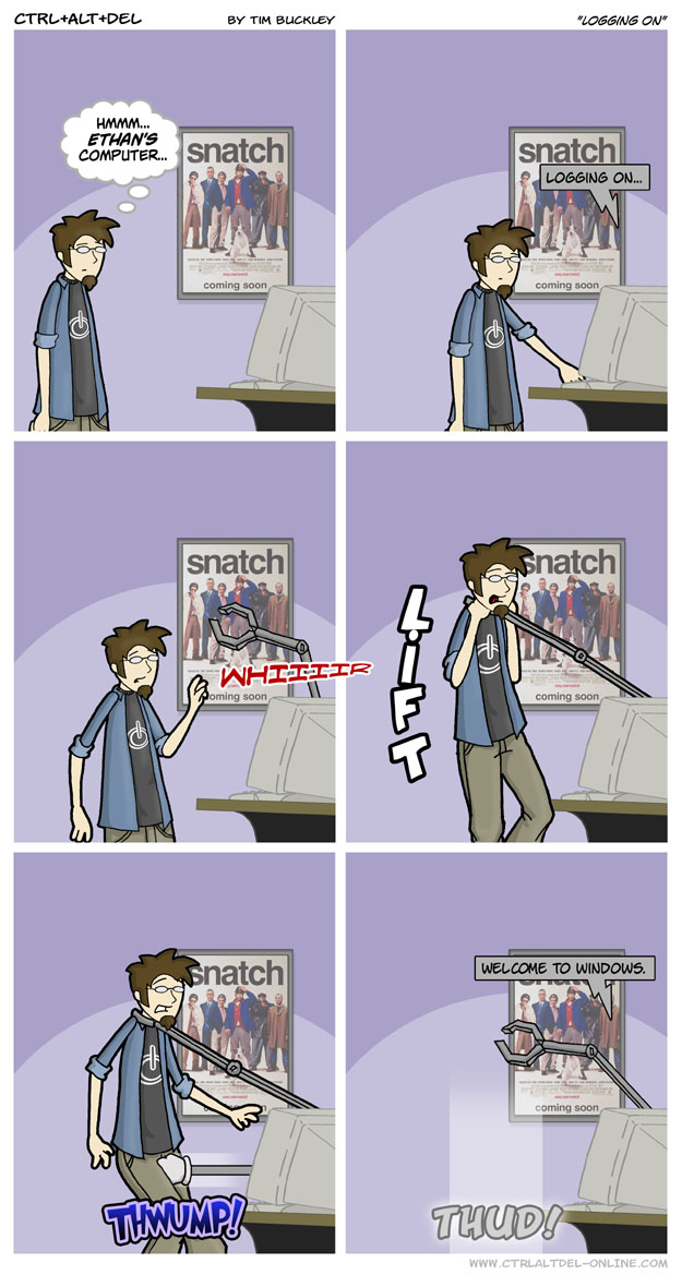 Logging on