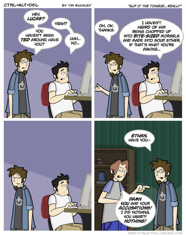 Slip o’ the tongue… really