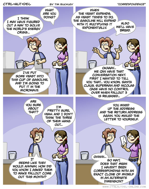 Correspondence - Ctrl+Alt+Del Comic Ctrl+Alt+Del