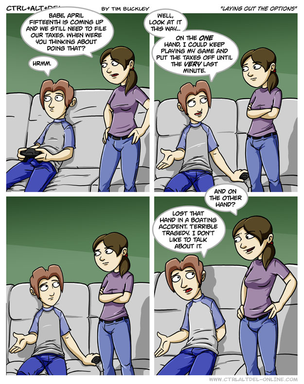 Laying out the options - Ctrl+Alt+Del Comic Ctrl+Alt+Del