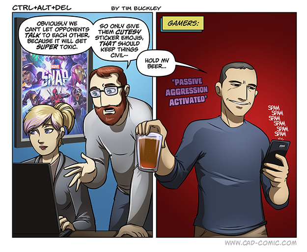 Toxicity, Uhh, Finds A Way - Ctrl+Alt+Del Comic Ctrl+Alt+Del